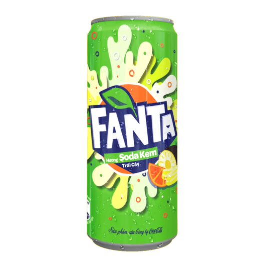 Fanta Fruity Cream Soda (Soda Kem) - 330ml