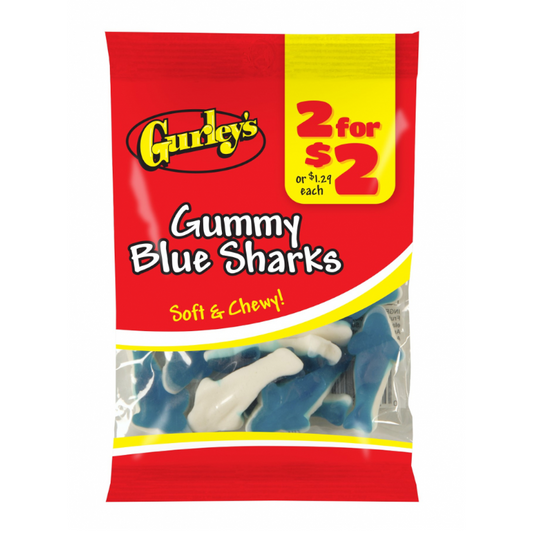 Gurley's Gummy Blue Sharks - 2.5oz (71g)