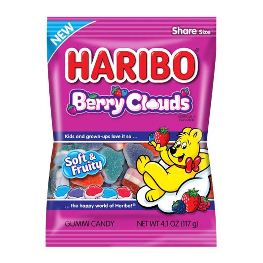 Haribo Berry Clouds Peg Bag - 4.1oz (117g)