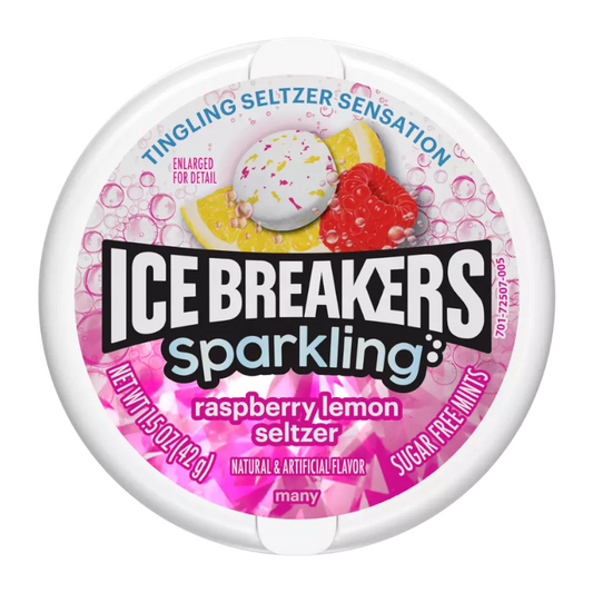 Ice Breakers Mint Sparkling Raspberry Lemon Seltzer - 1.5oz (43g)