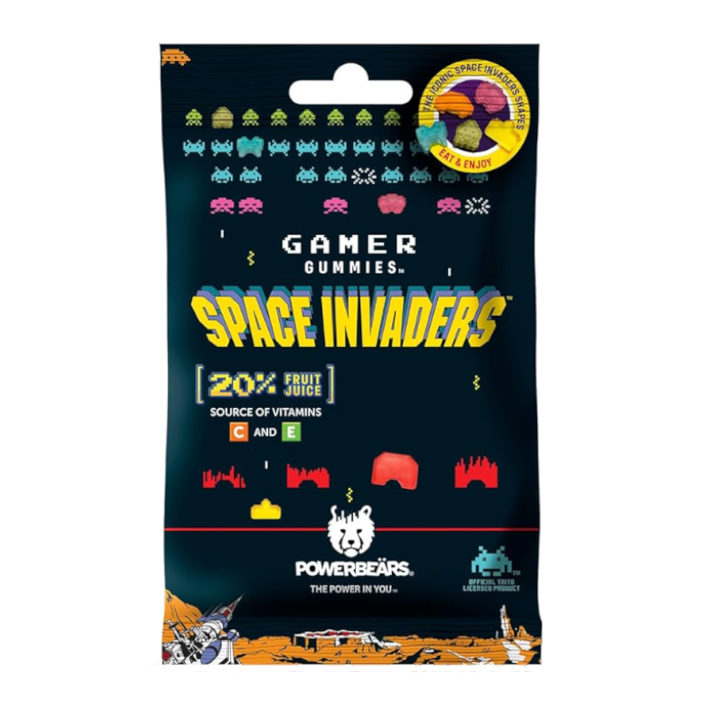 Powerbears Space Invaders Gummies - 50g
