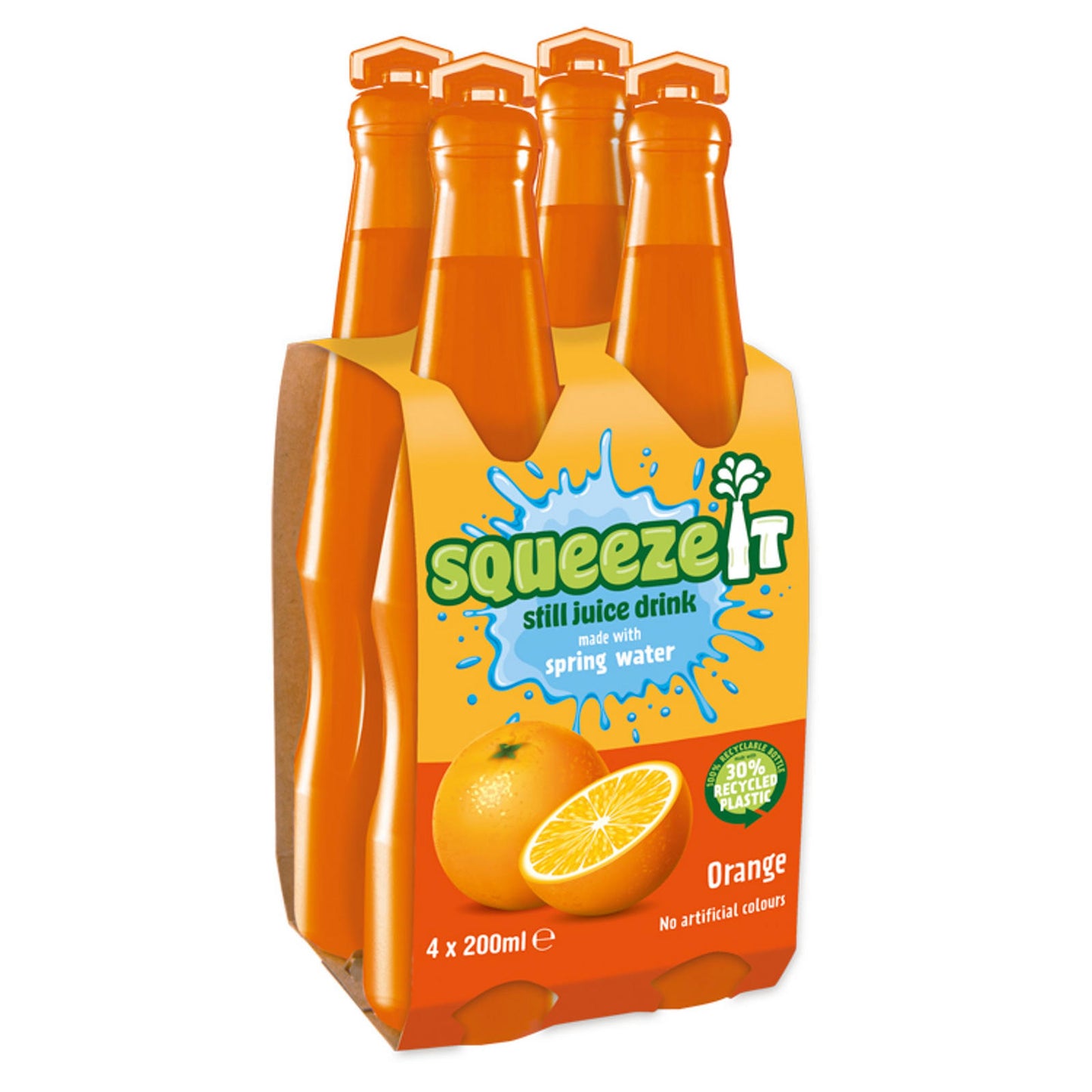 Squeeze It Still Juice Drink Orange 4 x 200ml