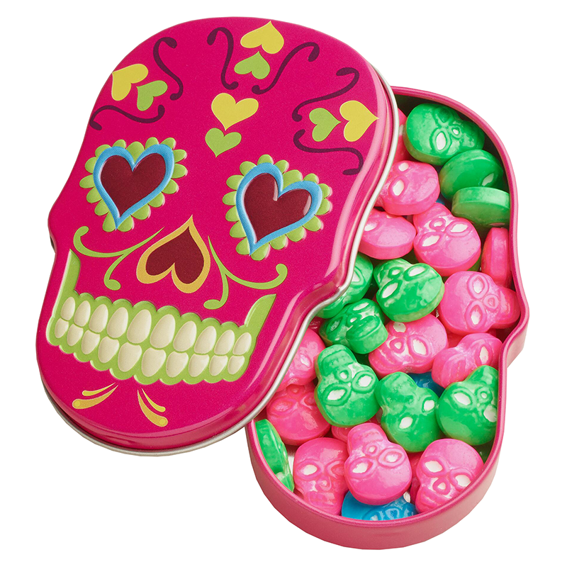 Sugar Skulls Sweet Candy Skulls Tin 1.4oz (39.6g)