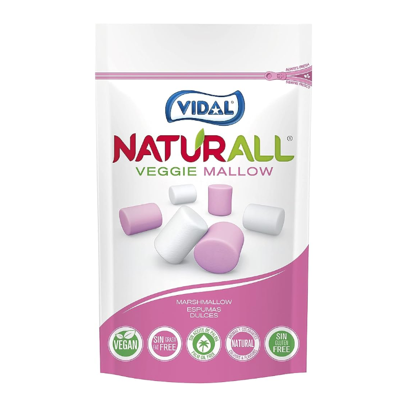 Vidal Naturall Veggie Mallow - 90g