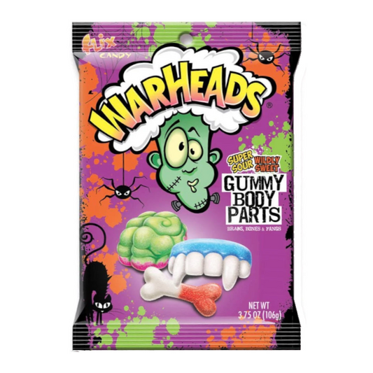 Warheads Gummy Body Parts- 3.75oz (106g)