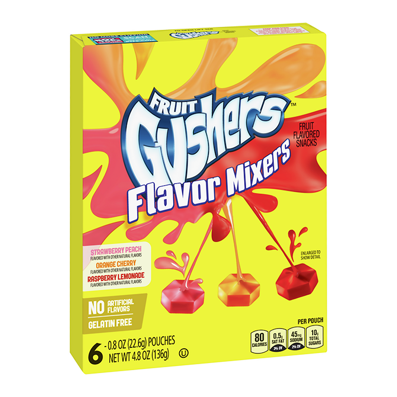 Betty Crocker Fruit Gushers Flavour Mixers - 4.8oz (136g)
