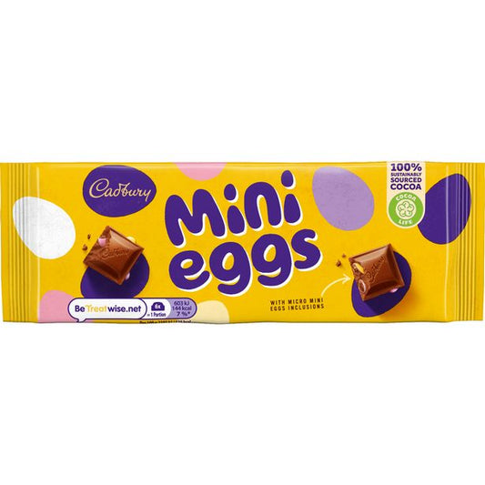 Cadbury Mini Eggs Milk Chocolate Bar (110g)