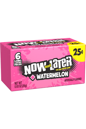 Now & Later 6 Piece  watermelon Candy 0.93oz (26g)