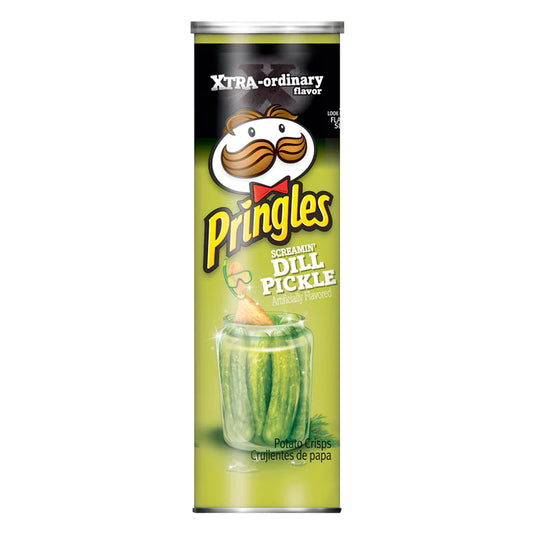 Pringles Xtra Screamin' Dill Pickle 5.96oz (156g)[Canadian]