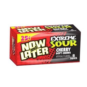Now & Later 6 Piece EXTREME SOUR Cherry Candy