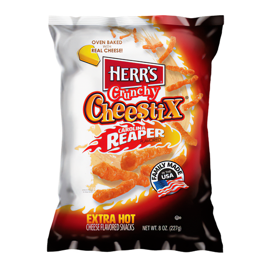 Herr's Carolina Reaper Crunchy Cheestix - 8oz (227g)