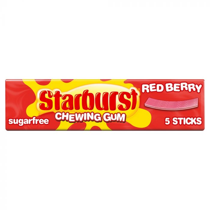 Starburst Red Berry Sugar Free Chewing Gum 13g