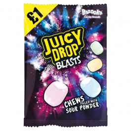 Bazooka Juicy Drop Blasts Bag 140g £1 PMP
