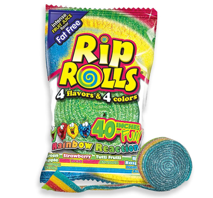 Rip Rolls Rainbow Reaction Candy - 1.4 oz.