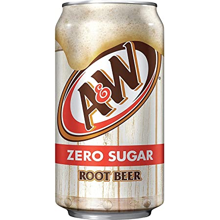 A&W Zero Sugar Root Beer - (355ml) USA