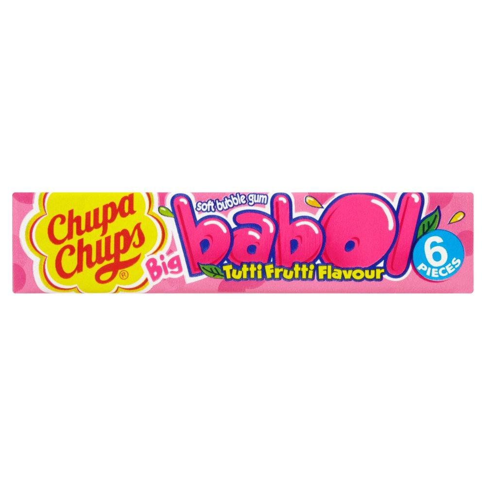 Chupa Chups Big Babol Tutti Frutti Flavour Soft Bubble Gum - 28g