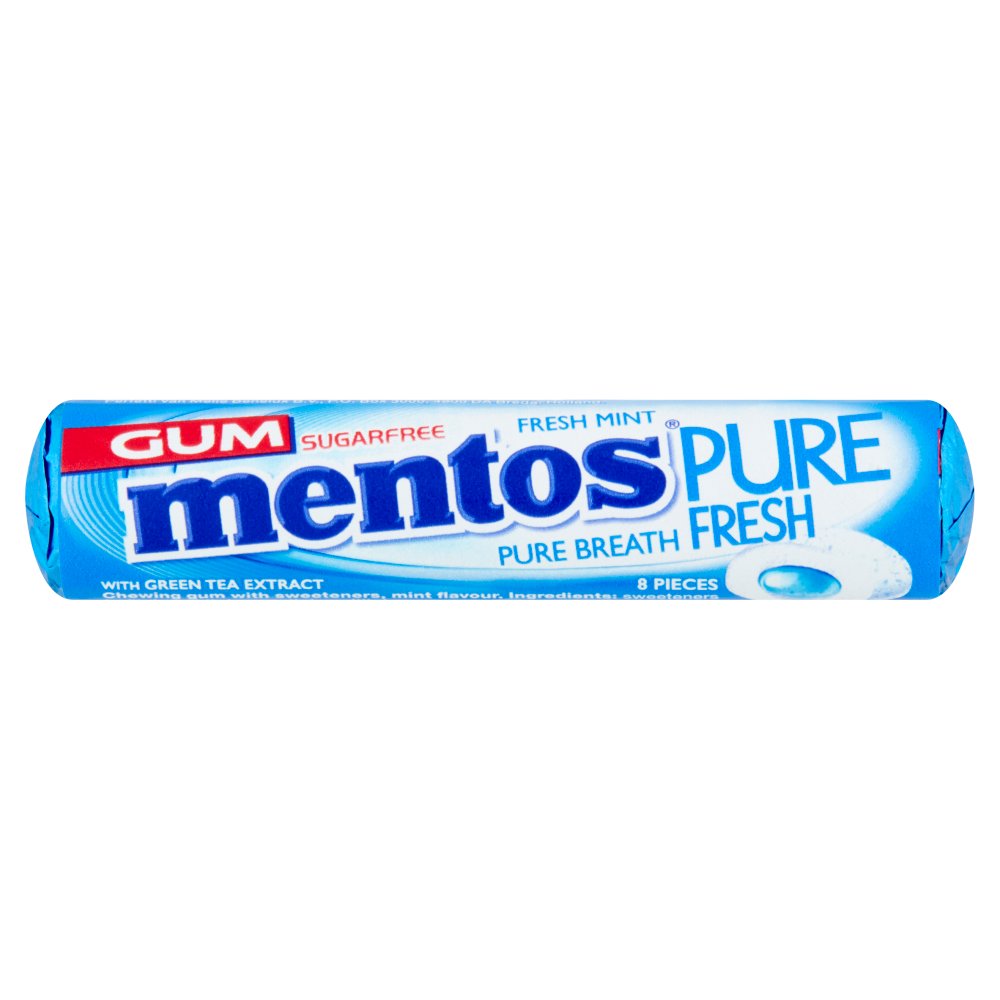 Mentos Gum Pure- Mint 8 Pieces - 15.5g