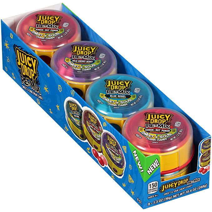 Topps Juicy Drop Re-Mix Sweet and Sour Candy 1.32oz