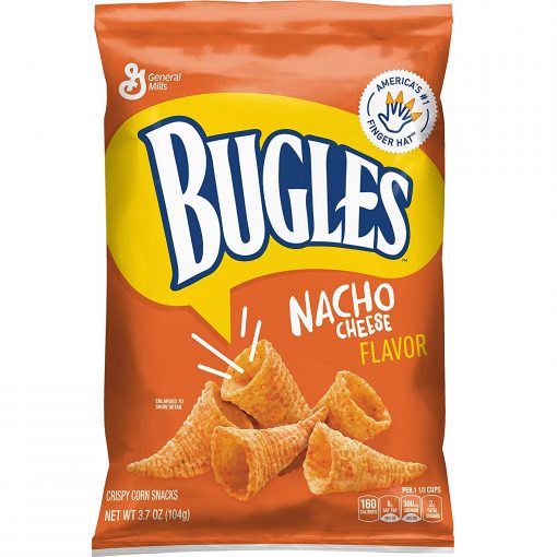 Bugles Nacho Cheese Corn Snacks - (104g)