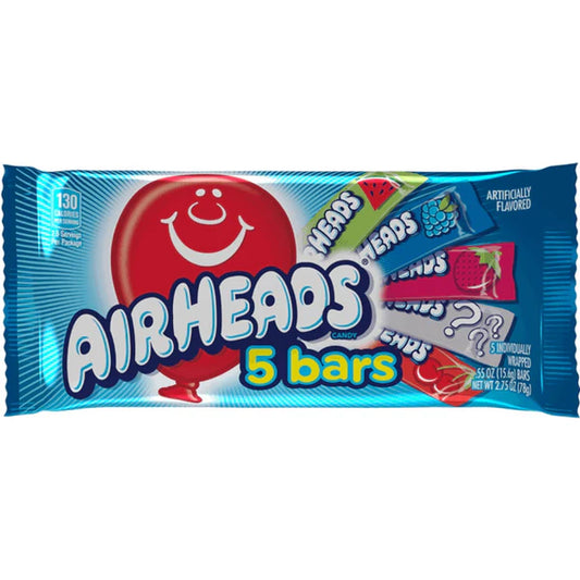 Airheads assorted 5 bar pack 2.75oz