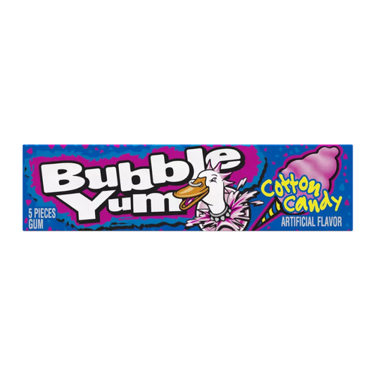 Bubble Yum Cotton Candy Bubblegum 5 piece 1.4oz (39.6g)