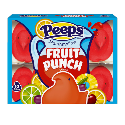 Peeps Fruit Punch Marshmallow Chicks - 10 Chick Pack 3oz (85g)