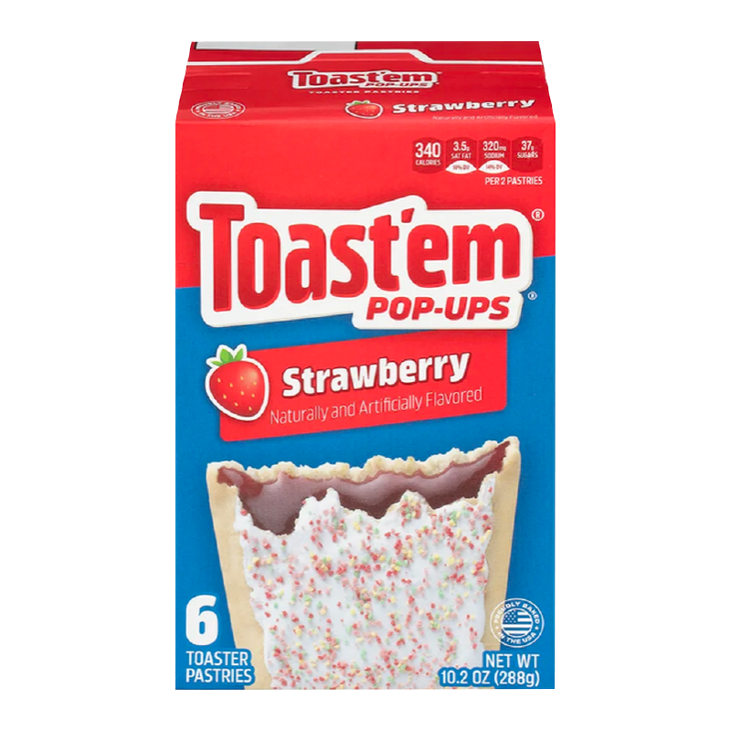 Toast'em POP-UPS - Frosted Strawberry Toaster Pastries 6pk - 10.2oz (288g)