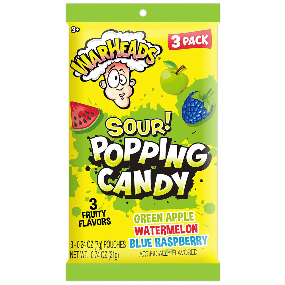 Warheads Sour Popping Candy 21g