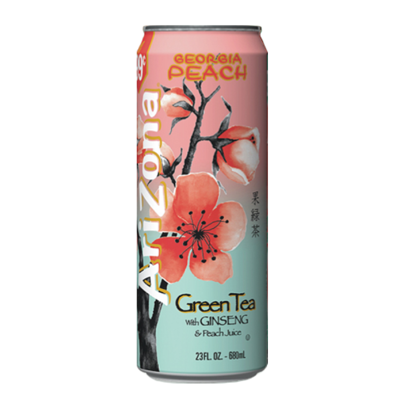 AriZona Green Tea with Ginseng and Georgia Peach 23fl.oz (680ml)