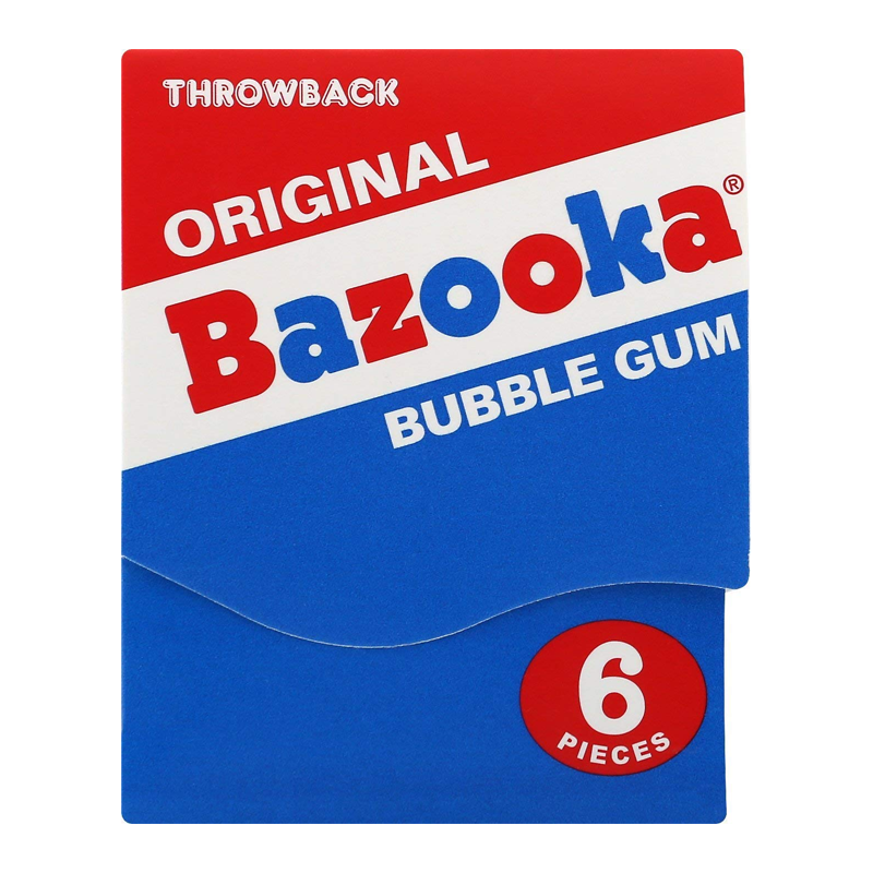Bazooka Gum Throwback Mini Wallet - 6-Piece Pack (43g)