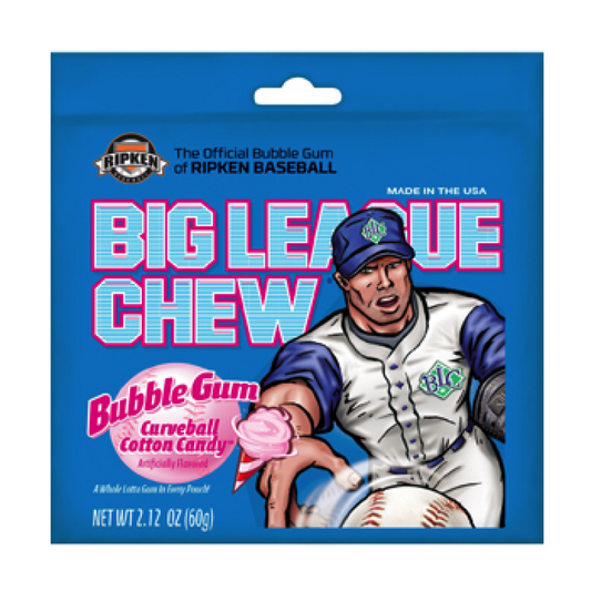 Big League Gum Curveball Cotton Candy - 2.12oz (60g)