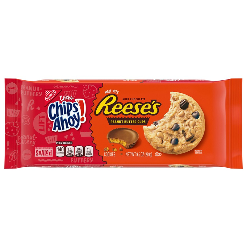 Chips Ahoy! CHEWY Reese's Peanut Butter Cup Cookies - 9.5oz (269g)