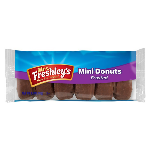 Mrs Freshley's Frosted Chocolate Mini Donuts 3.3oz (93g)