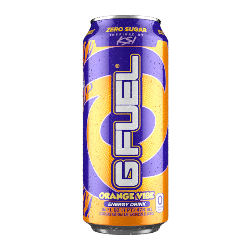 G FUEL - KSI's Orange Vibe (Orange Creamsicle Flavour) Zero Sugar Energy Drink - 16fl.oz (473ml)