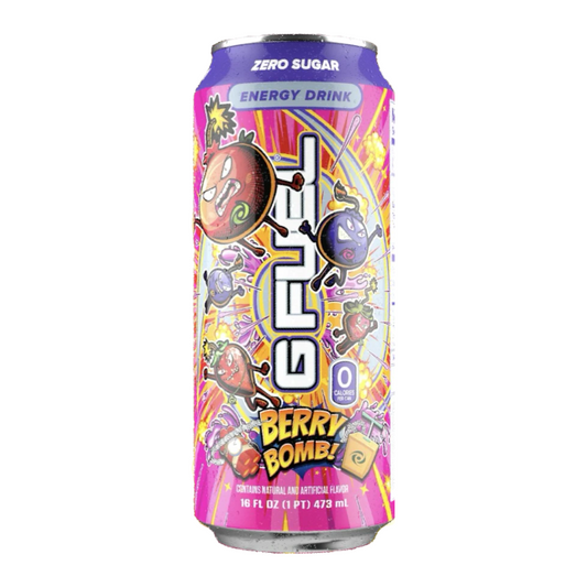 G FUEL - Berry Bomb (Strawberry & Blueberry Flavour) Zero Sugar Energy Drink - 16fl.oz (473ml)