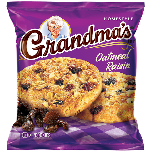 Frito Lay Grandmas - Oatmeal & Raisin Cookies - 2.5oz (71g)