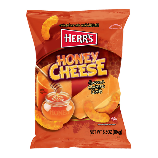 Herr's Honey Cheese Flavoured Curls - 6.5oz