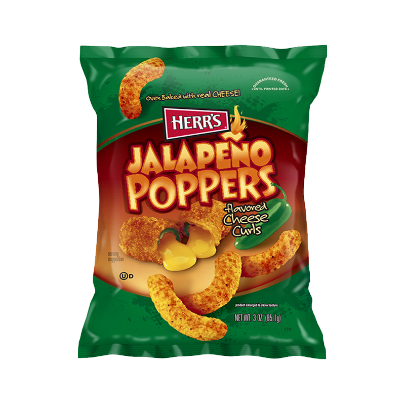 Herr's Jalapeño Poppers Cheese Curls 3oz