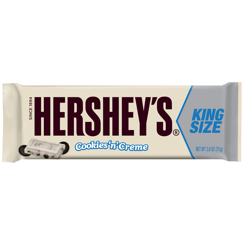 Hershey's Cookies 'n' Creme King Size Bar - 2.6oz (73g)