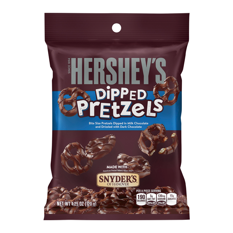Hershey's - Milk Chocolate Dipped Pretzels - 4.25oz (120g)