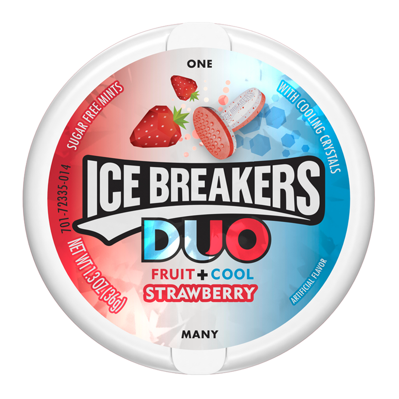 Ice Breakers Duo Strawberry Mints 1.5oz (42g)