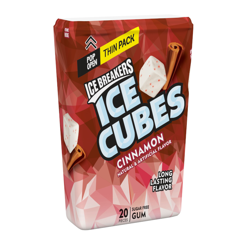 Ice Breakers Ice Cubes Cinnamon Gum - 1.62oz (46g)