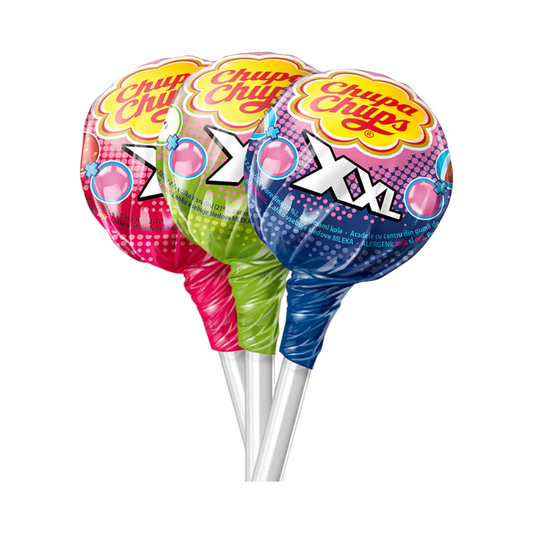 Chupa Chups XXL Bubblegum Filled Lollipop - SINGLE - 30g
