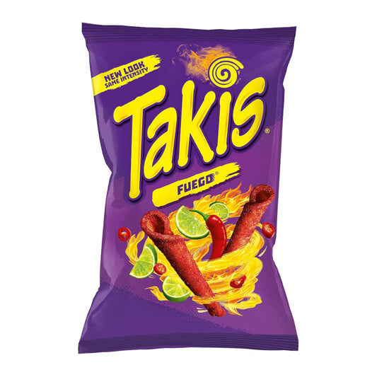 Takis Fuego Rolled Tortilla Corn Chips - 140g