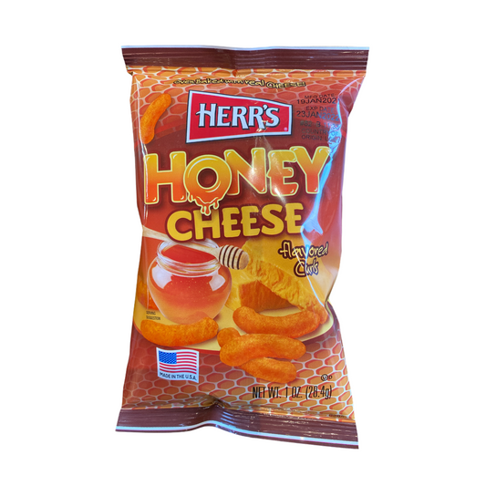 Herr's Honey Cheese Flavoured Curls - 1oz
