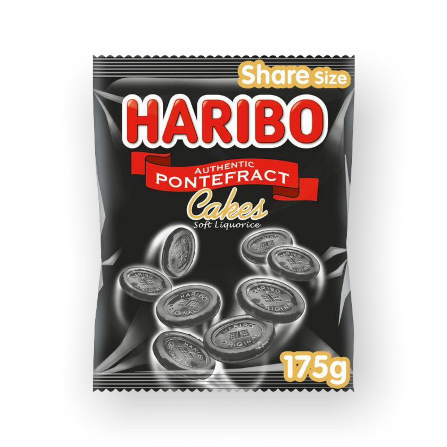 Haribo Pontefract Cakes Liquorice Sweets Bag 190g