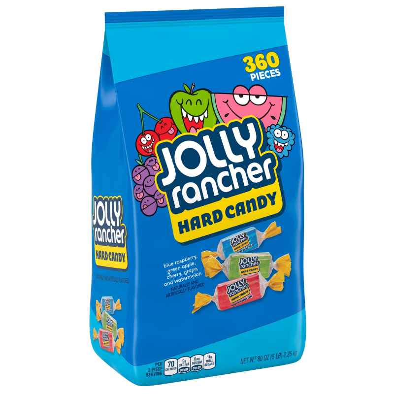 Jolly Rancher Hard Assorted Candy HUGE BAG 80oz (5 LB) (2.26kg)