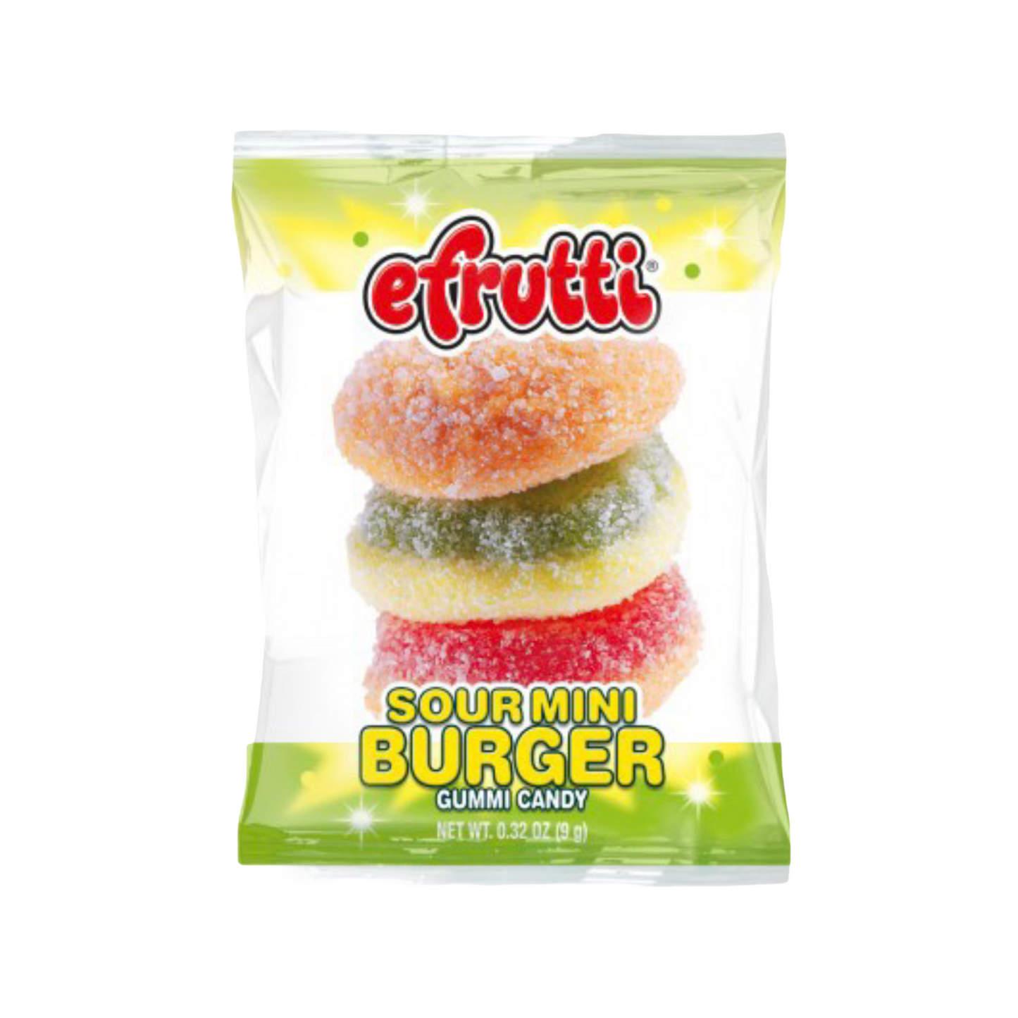 eFrutti Gummi Candy Sour Mini Burger 0.32oz (9g)