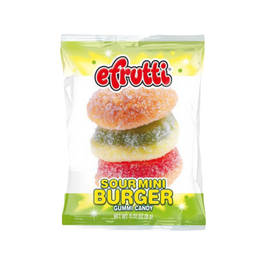 eFrutti Gummi Candy Sour Mini Burger - 0.32oz (9g)