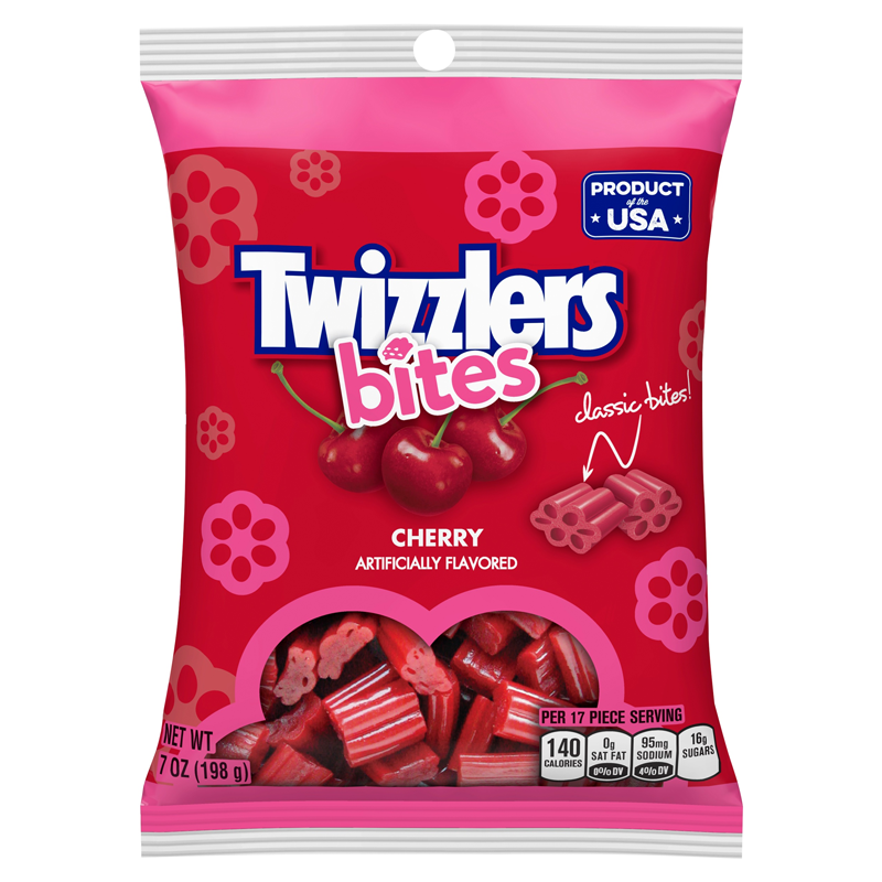 Twizzlers Cherry Bites Peg Bag - 7oz (198g)